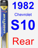 Rear Wiper Blade for 1982 Chevrolet S10 - Hybrid