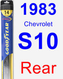 Rear Wiper Blade for 1983 Chevrolet S10 - Hybrid