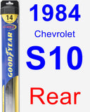 Rear Wiper Blade for 1984 Chevrolet S10 - Hybrid