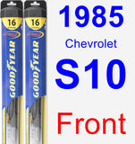 Front Wiper Blade Pack for 1985 Chevrolet S10 - Hybrid