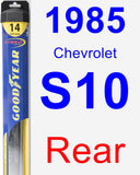 Rear Wiper Blade for 1985 Chevrolet S10 - Hybrid