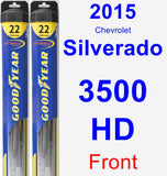 Front Wiper Blade Pack for 2015 Chevrolet Silverado 3500 HD - Hybrid