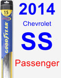 Passenger Wiper Blade for 2014 Chevrolet SS - Hybrid