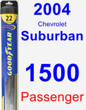 Passenger Wiper Blade for 2004 Chevrolet Suburban 1500 - Hybrid