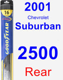 Rear Wiper Blade for 2001 Chevrolet Suburban 2500 - Hybrid