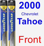 Front Wiper Blade Pack for 2000 Chevrolet Tahoe - Hybrid