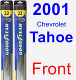 Front Wiper Blade Pack for 2001 Chevrolet Tahoe - Hybrid