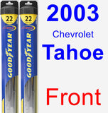 Front Wiper Blade Pack for 2003 Chevrolet Tahoe - Hybrid