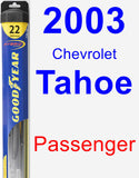 Passenger Wiper Blade for 2003 Chevrolet Tahoe - Hybrid