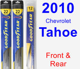Front & Rear Wiper Blade Pack for 2010 Chevrolet Tahoe - Hybrid