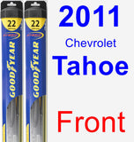 Front Wiper Blade Pack for 2011 Chevrolet Tahoe - Hybrid