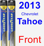 Front Wiper Blade Pack for 2013 Chevrolet Tahoe - Hybrid