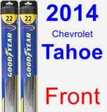 Front Wiper Blade Pack for 2014 Chevrolet Tahoe - Hybrid