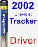 Driver Wiper Blade for 2002 Chevrolet Tracker - Hybrid