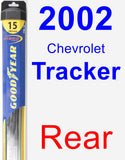 Rear Wiper Blade for 2002 Chevrolet Tracker - Hybrid