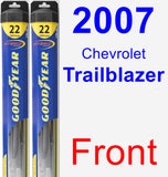 Front Wiper Blade Pack for 2007 Chevrolet Trailblazer - Hybrid