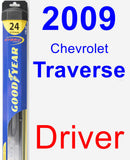 Driver Wiper Blade for 2009 Chevrolet Traverse - Hybrid