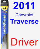 Driver Wiper Blade for 2011 Chevrolet Traverse - Hybrid