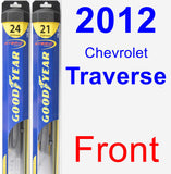 Front Wiper Blade Pack for 2012 Chevrolet Traverse - Hybrid