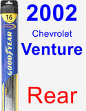 Rear Wiper Blade for 2002 Chevrolet Venture - Hybrid