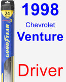 Driver Wiper Blade for 1998 Chevrolet Venture - Hybrid