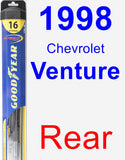 Rear Wiper Blade for 1998 Chevrolet Venture - Hybrid