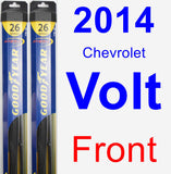 Front Wiper Blade Pack for 2014 Chevrolet Volt - Hybrid