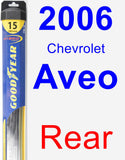 Rear Wiper Blade for 2006 Chevrolet Aveo - Hybrid