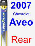 Rear Wiper Blade for 2007 Chevrolet Aveo - Hybrid