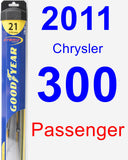 Passenger Wiper Blade for 2011 Chrysler 300 - Hybrid