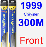 Front Wiper Blade Pack for 1999 Chrysler 300M - Hybrid