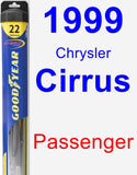 Passenger Wiper Blade for 1999 Chrysler Cirrus - Hybrid