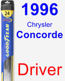 Driver Wiper Blade for 1996 Chrysler Concorde - Hybrid