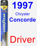 Driver Wiper Blade for 1997 Chrysler Concorde - Hybrid