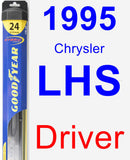 Driver Wiper Blade for 1995 Chrysler LHS - Hybrid