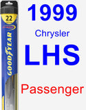 Passenger Wiper Blade for 1999 Chrysler LHS - Hybrid