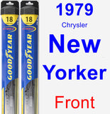 Front Wiper Blade Pack for 1979 Chrysler New Yorker - Hybrid