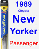 Passenger Wiper Blade for 1989 Chrysler New Yorker - Hybrid