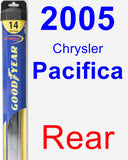 Rear Wiper Blade for 2005 Chrysler Pacifica - Hybrid