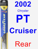 Rear Wiper Blade for 2002 Chrysler PT Cruiser - Hybrid