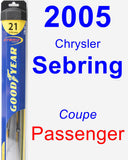 Passenger Wiper Blade for 2005 Chrysler Sebring - Hybrid