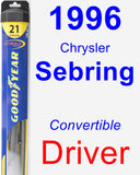 Driver Wiper Blade for 1996 Chrysler Sebring - Hybrid