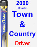 Driver Wiper Blade for 2000 Chrysler Town & Country - Hybrid