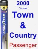 Passenger Wiper Blade for 2000 Chrysler Town & Country - Hybrid
