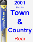 Rear Wiper Blade for 2001 Chrysler Town & Country - Hybrid