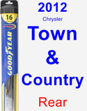 Rear Wiper Blade for 2012 Chrysler Town & Country - Hybrid