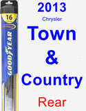 Rear Wiper Blade for 2013 Chrysler Town & Country - Hybrid