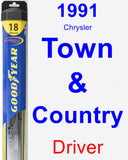 Driver Wiper Blade for 1991 Chrysler Town & Country - Hybrid