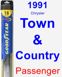 Passenger Wiper Blade for 1991 Chrysler Town & Country - Hybrid