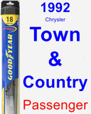 Passenger Wiper Blade for 1992 Chrysler Town & Country - Hybrid